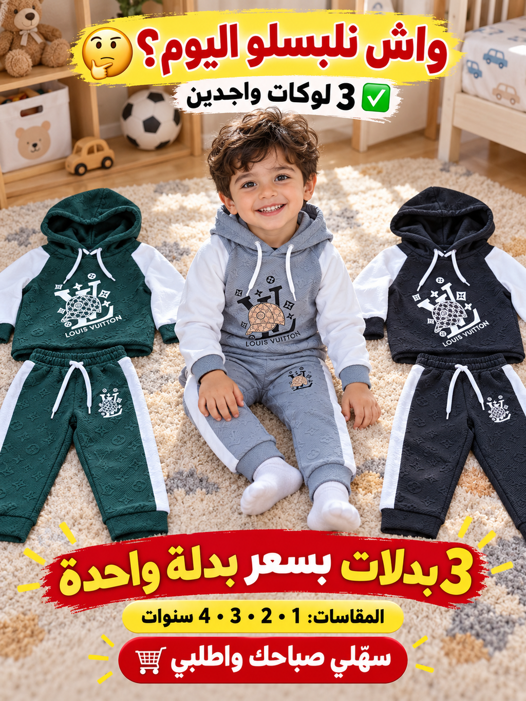 مجموعة 3 بدلات فالونسيا