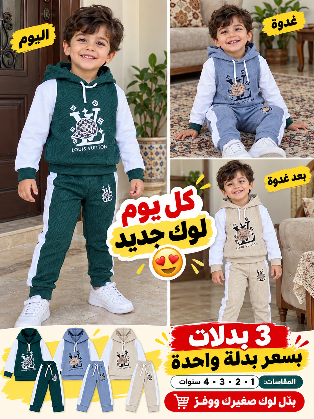 مجموعة 3 بدلات فالونسيا
