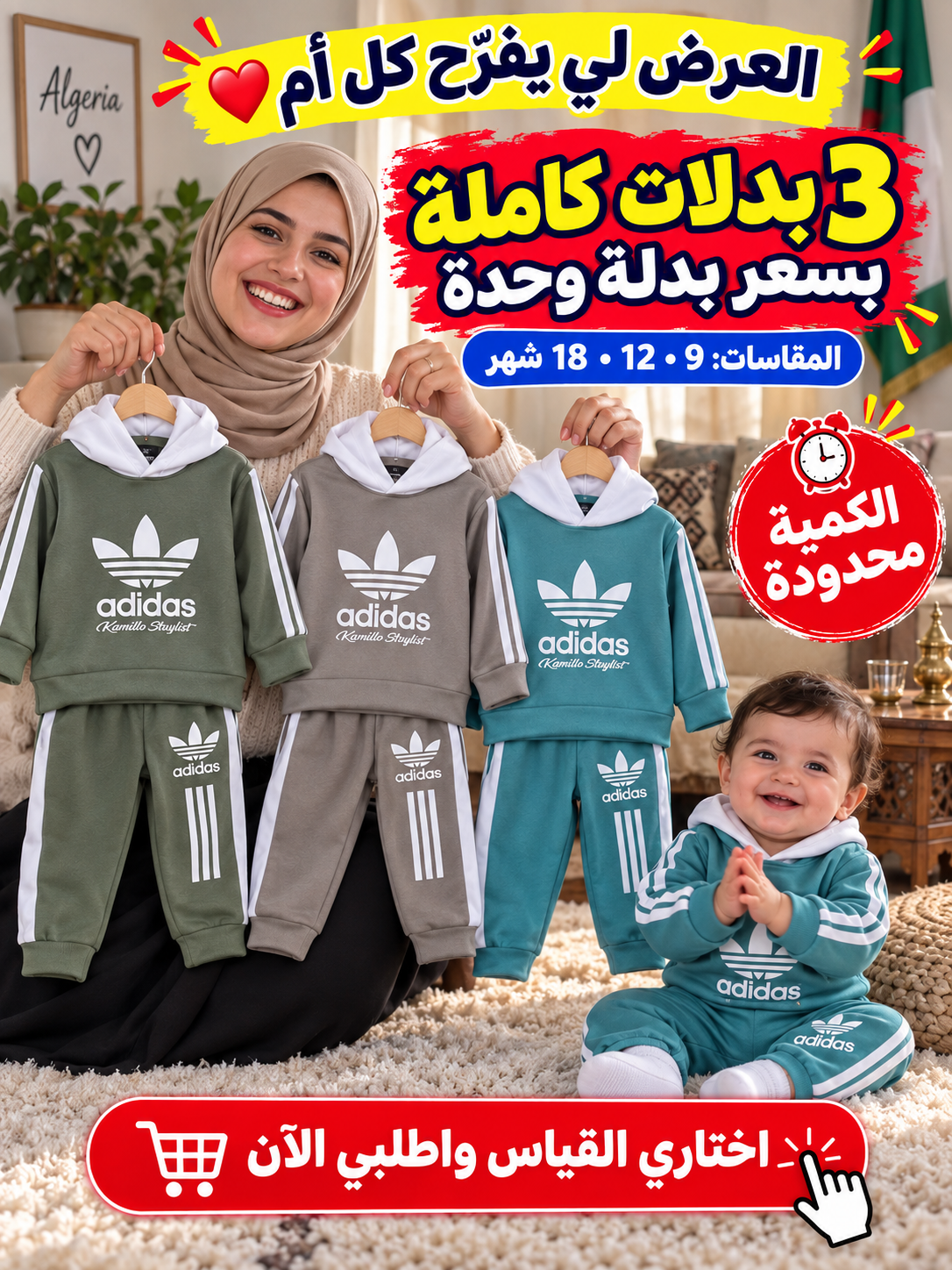مجموعة 3 بدلات بسعر بدلة واحدة