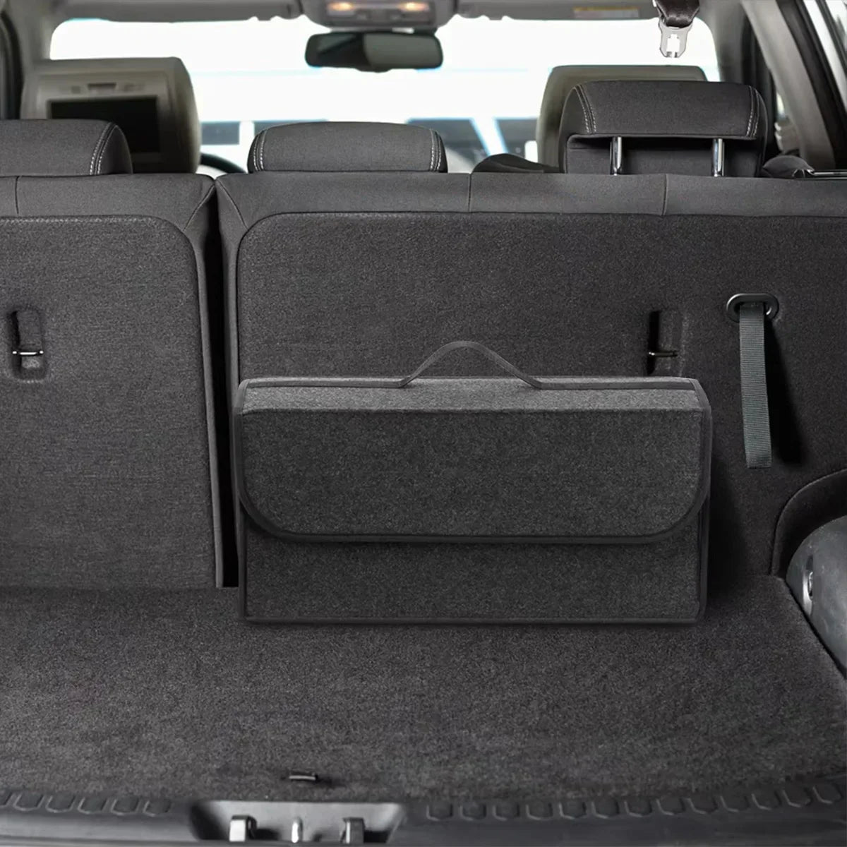 Car Trunk Storage Organiser – Dark Gray, Thickened & Foldable