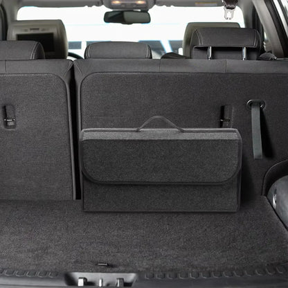 Car Trunk Storage Organiser – Dark Gray, Thickened & Foldable