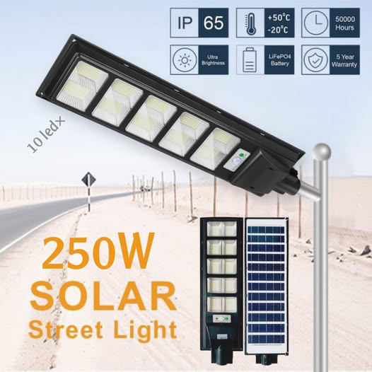 liminaire solaire 250 w