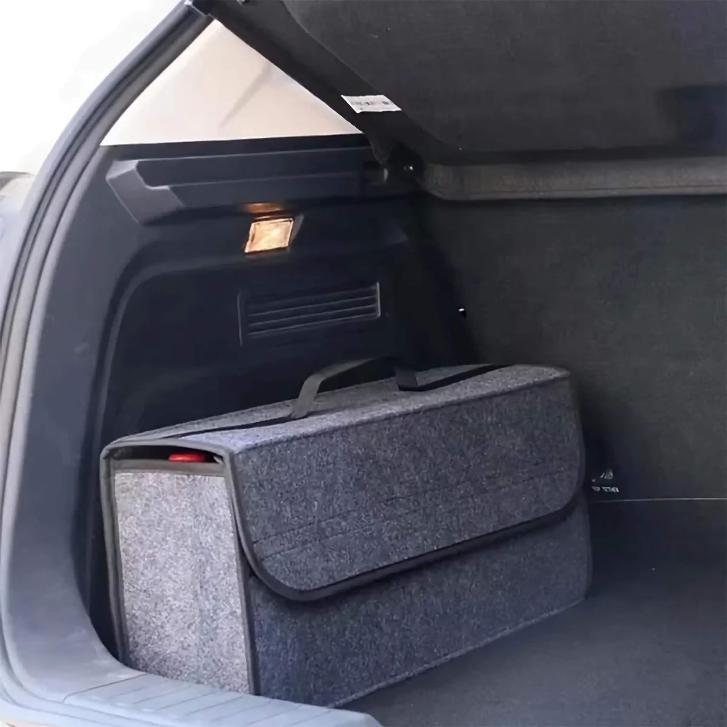 Car Trunk Storage Organiser – Dark Gray, Thickened & Foldable