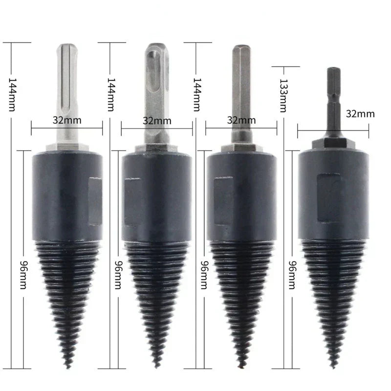 WoodCrack Pro Drill Set – Fast, Easy Firewood Splitting