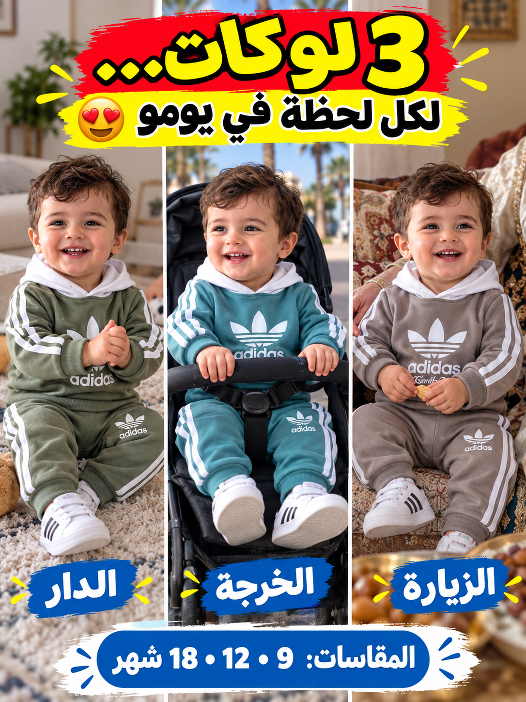 مجموعة 3 بدلات بسعر بدلة واحدة