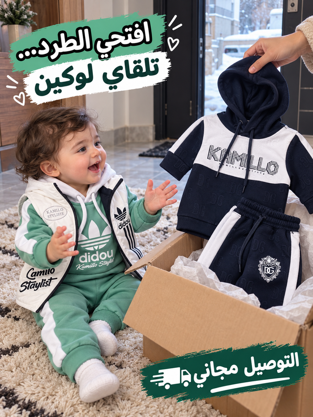 بدلتين adidas + jakar + توصيل مجاني